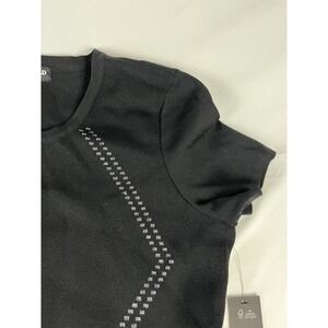 Karl Lagerfeld Paris‎ Black Knit Fit Flare Dress XL Elegant Studded Details